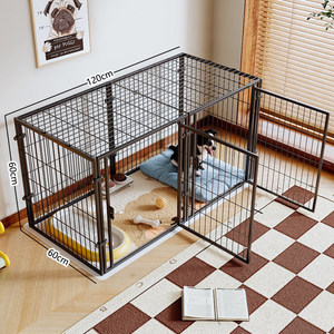 Gabbie per Animali Domestici in Metallo Pieghevoli e Impilabili, Gabbie per <span class=keywords><strong>Cani</strong></span> in Filo Metallico, Casette e Recinti per Gatti, Vendita all'Ingrosso - Product Image 3