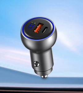 Adaptador Universal para Smartphone con Pantalla Digital Inteligente A+USB C 12-24V, Cargador de Coche Ultra-rápido PD 100w - Product Image 5