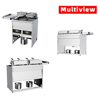 Friteuses électriques pour restaurants de Philadelphie, machine à frire les aliments, friteuse à poulet, empanadas, frites, friteuse à gaz commerciale
