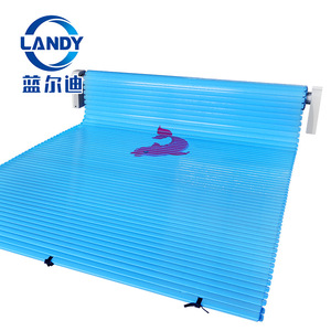 ผ้าคลุมสระว่ายน้ำอัตโนมัติ Landy รุ่น D59 พรีเมียม ผลิตจากอลูมิเนียมอัลลอยด์ วัสดุ PVC สำหรับสระว่ายน้ำในบ้านพักตากอากาศ พร้อมระบบทำความร้อน - Product Image 5