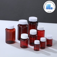 Emballage plastique cosmétique personnalisé de 20 ml, flacon capsule transparent de 16 oz avec bouchon à vis, forme cylindrique, impression sérigraphique