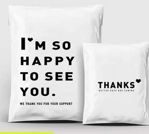 Bolsa de Correo Negra Mate UV, Bolsa de Envío Personalizada en Color Rojo Crema Mate, Bolsas de Polietileno de Color, Bolsas de Embalaje Personalizadas para Ropa - Product Image 4