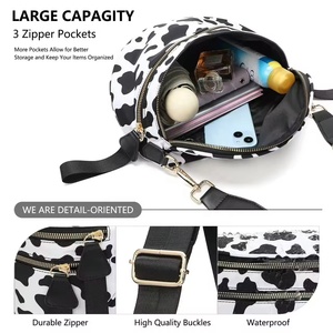 Marsupio da <span class=keywords><strong>Donna</strong></span> Impermeabile in Nylon con Logo Personalizzato, Borsa a Tracolla Sportiva da Petto per Ragazze - Product Image 2