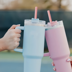 Pailles en silicone réutilisables, flexibles et longues, pour bouteilles de 30 oz ou 40 oz – Nouveauté, vente en gros - Product Image 5