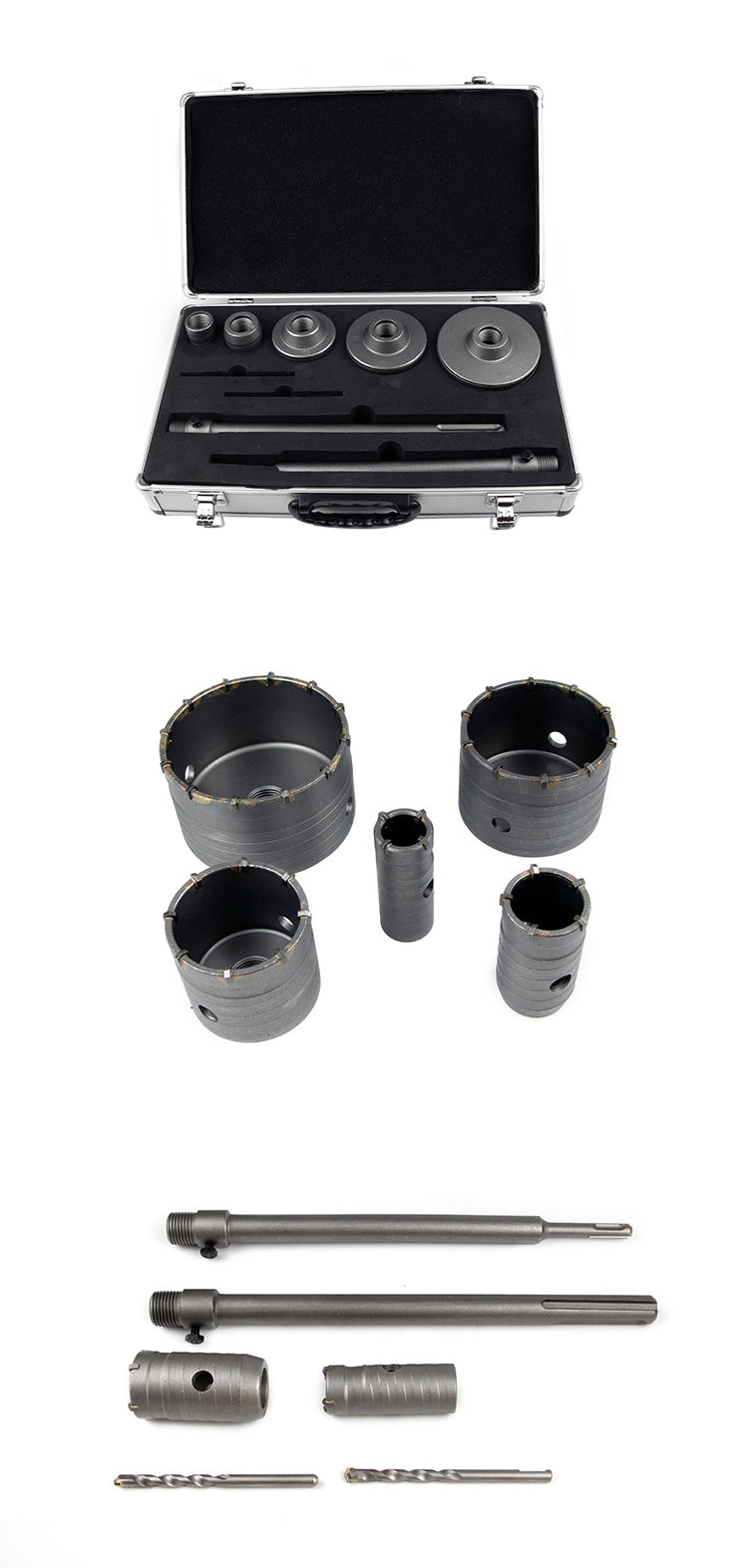 Concrete Hole Saw Drill Bit Set TCT Hole Saw Cutter Carbide Hole Saw
