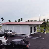 Fournisseur de maisons mobiles préfabriquées : Grande maison conteneur préfabriquée à assembler, 2-3 chambres, en acier, en kit, économique