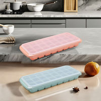 Moule à glaçons en silicone de qualité supérieure LVYIN, 36 cellules carrées, qualité alimentaire, bac à glaçons, sans BPA, fabrication directe, réutilisable, écologique