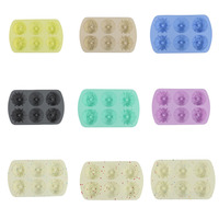 Moule à pâtisserie en silicone à 6 cavités en forme de rose, antiadhésif, de qualité alimentaire, pour pudding, gelée, soufflé, chocolat, glaçons