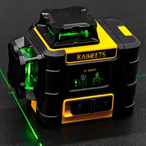 KAIWEETS KT360A 3D 12 Line autolivellante Laser livellato 360 strumento Laser a tre piani con fascio verde