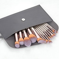 Portable 7/10/14 pièces maquillage brosse synthétique ensemble professionnel visage poudre yeux maquillage pinceaux Kit de mélange avec sac cosmétique ODM