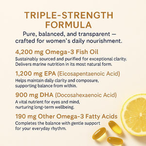 Cápsulas de aceite de pescado Omega-3 EPA de ALTA CALIDAD, suplemento en cápsulas blandas, AUMENTA LA INMUNITADE Y TIENE Efecto Antiinflamatorio - Product Image 4