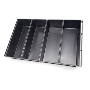 Plateau en osier ondulé antiadhésif avec 4 sangles, ensemble de poêles de cuisson pour toast, pour la boulangerie automatique, pièces - Product Image 5