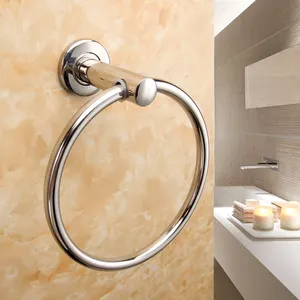 Household Bathroom Accessories Wall-mounted Multi-purpose Stainless Steel Single Hotel Bathroom Towel Ring