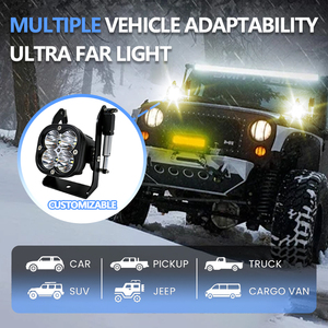 Faro Ausiliario LED Universale da 3,5 Pollici con Regolazione dell'Angolo e Rotazione Verticale per Auto, SUV e Fuoristrada - Product Image 4