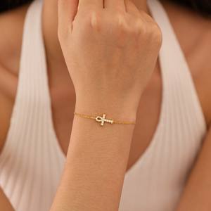 Bracelet croix unisexe clé <span class=keywords><strong>de</strong></span> vie égyptienne en acier inoxydable breloque <span class=keywords><strong>de</strong></span> mode <span class=keywords><strong>de</strong></span> fête élégante pour <span class=keywords><strong>cheville</strong></span> - Product Image 6