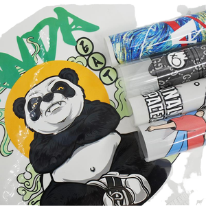 Po-Try, venta al por mayor, pegatina de prensa de calor para planchar, impresión Offset, logotipo DTF, película de transferencia de calor, Material de Plastisol para camisetas, tazas - Product Image 2