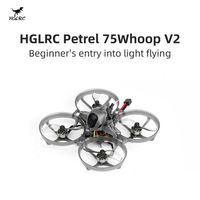 Drone Whoop HGLRC Petrel 75 V2 Brushless - Drone de course FPV d'intérieur pour débutants, entraînement des adolescents et vol freestyle
