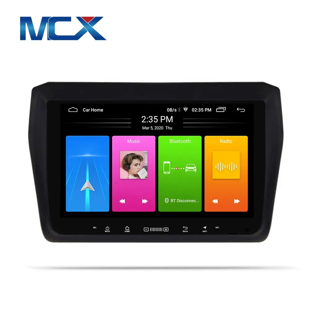 Autoradio MCX, Android 10.0, Navigation GPS, écran tactile, HD, lecteur Audio/vidéo, unité centrale pour voiture Suzuki swift, 2018