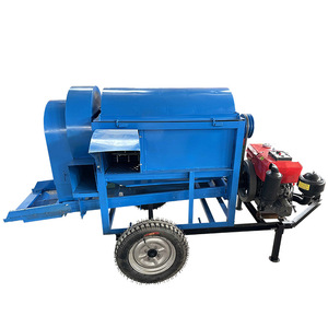 Cosechadora de Granos Azul Multifuncional, Máquina Trilladora de Arroz con Motor de Transmisión por Engranajes para Uso Agrícola - Product Image 4