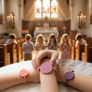 Braccialetti con versetti biblici, motivazionali, religiosi, in gomma, con fede e speranza, in silicone, per uomini, donne e bambini - Product Image 1