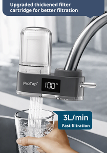 เครื่องกรองน้ำดื่ม ProTap+ D1 ระบบกรองหลายขั้นตอน ตัวเครื่องโปร่งใส แสดงอายุการใช้งานไส้กรอง เหมาะสำหรับใช้ในครัวเรือน - Product Image 5