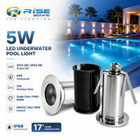 Lampes LED pour piscine étanches IP68 en acier inoxydable 304 9W RGBW rechargeables portables avec télécommande à intensité variable 12V