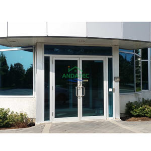 Porte d'entrée commerciale à double vitrage en aluminium pour supermarché, à vendre - Product Image 2