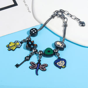Anime Secret Door Dragonfly llave negra personalizada Diy accesorios regalo de Halloween películas de terror pulsera - Product Image 4