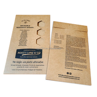 EN-053 Enveloppe en carton noir haut de gamme pliable avec texte en platine chaud et impression de logo