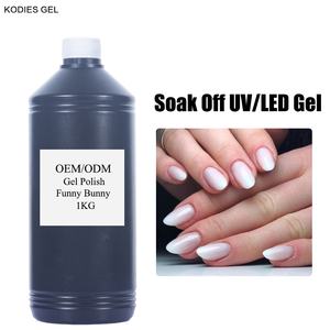 KODIES-<span class=keywords><strong>Vernis</strong></span> gel UV <span class=keywords><strong>semi</strong></span>-<span class=keywords><strong>permanent</strong></span> en vrac de 1kg, source de LED, fournisseur de manucure et d'ongles style français, 1000ml - Product Image 2