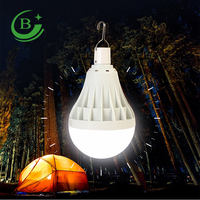 Éclairage de camping portable avec crochet, facile à utiliser, haute luminosité, ampoule LED rechargeable 40W, lampe de secours