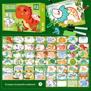 Montessori Preschool Learning Picture Book 52 Pages Reusable Toddler Handwriting Practice Tracing Letters Kids - Product Image 3