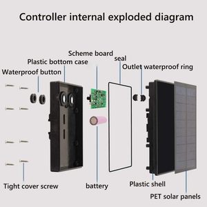 Guirlandes solaires de Noël pour extérieur, IP65, étanches, LED, télécommande, 8 modes d'éclairage, certifiées CE/RoHS, éclairage féérique - Product Image 2