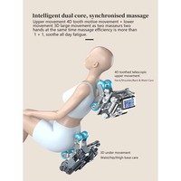 CITICITY Chaise de massage électrique de luxe pour tout le corps 4D+3D Zéro gravité Shiatsu Pression d'air Pliable Portable Bluetooth