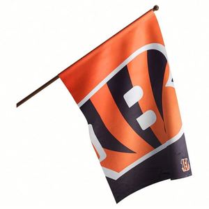 Hot Sale 3x5ft 100% Polyester Custom Design <b>Flags</b> Cincinnati Bengals <b>Flag</b> for Indoor Outdoor Decoration - Product Image 6