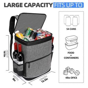 Custom Logo Portable Travel Oxford Cloth <b>Cooler</b> Bag Waterproof Leakproof Insulated <b>Cooler</b> <b>Backpack</b> - Product Image 2