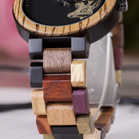 Montre de couple en bois de haute qualité avec logo personnalisé, style monnayeur, mode sport, mouvement à quartz 40 mm, cadran à aiguilles, pour hommes et femmes