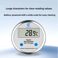 Thermomètre bimétallique électronique industriel, sonde en acier inoxydable, affichage numérique, modèle S4654, sonde de température personnalisable