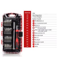 Jeu de tournevis en acier au chrome vanadium de 51 pièces avec embouts d'entraînement carrés Source d'alimentation manuelle Rangement de boîte à outils personnalisable OEM