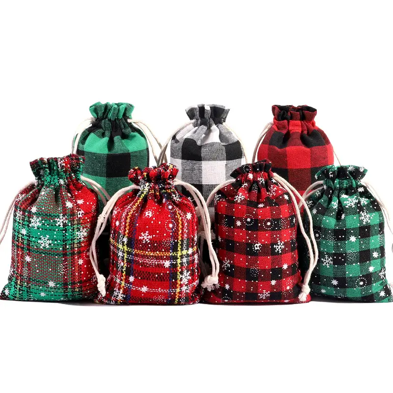 Christmas Hot Selling Candy Bags Christmas Drawstring Bag For Gift Popular