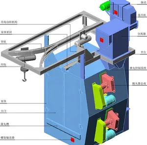 hanger hook type shot blasting machine