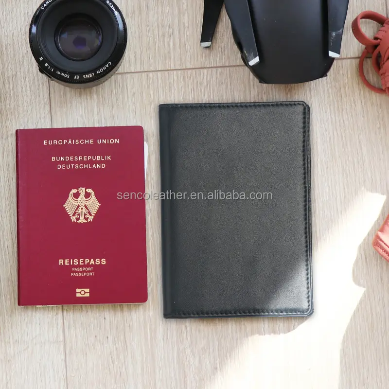 GRS grosir dompet penyimpan paspor kulit asli sampul penyimpan kartu id Dompet kartu