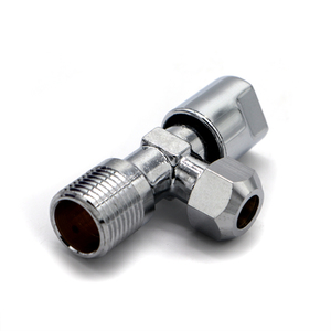 Válvula angular de latón, mango de plástico, válvulas de <span class=keywords><strong>bola</strong></span> de 1/2 pulgadas, válvula de ángulo de agua para cocina doméstica - Product Image 4