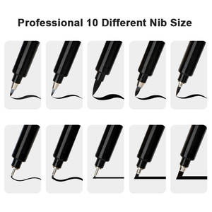 Mobee P-625E Lot de 10 Marqueurs Fineliner Non-Toxiques à Écriture Fluide pour Lettrage à la Main et Dessin Artistique Stylos de <span class=keywords><strong>Calligraphie</strong></span> d'Usine - Product Image 3