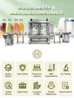 Machine de production automatique pour le remplissage d'huiles alimentaires, de liquides, de jus, le scellage de canettes, les détergents, les produits chimiques et les bouteilles industrielles