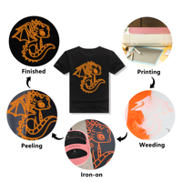Vinyle thermocollant PU Easyweed Cut phosphorescent pour impression de motifs sur T-shirts et vêtements – Offre Spéciale
