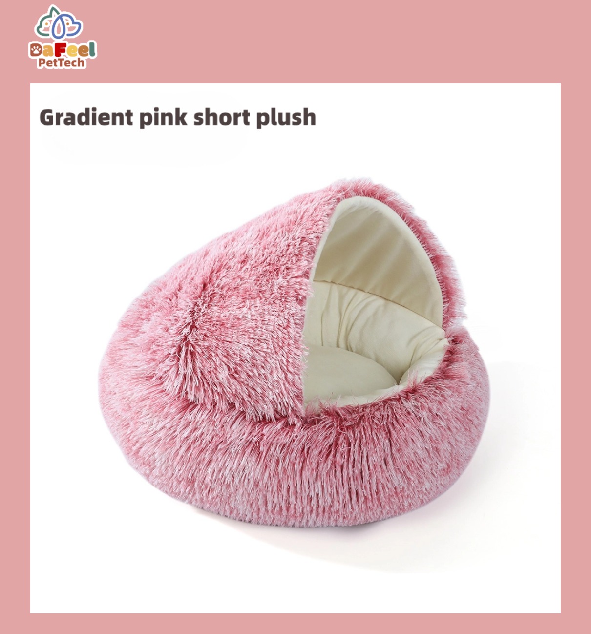 ตุ๊กตาขนสั้นสีชมพูไล่ระดับ