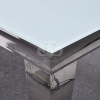 Table de banquet moderne en acier inoxydable de qualité commerciale pour les événements de mariage