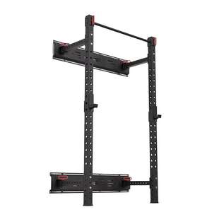 Rising Fitness - Soporte de pared plegable para sentadillas, levantamiento de pesas, dominadas, fondos y sentadillas - Product Image 3