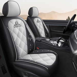 Fundas de Asiento de Cuero Universales Antideslizantes para 5 Plazas, Compatibles con <span class=keywords><strong>Hyundai</strong></span> Elantra, Tucson, <span class=keywords><strong>Kona</strong></span>, Venue, Resistentes a Arañazos, para Mejorar el Interior - Product Image 1